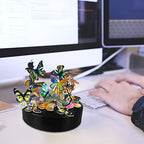 Desk Sculpture Butterflies Desktop Stress Relief Toy Fidget Toy for Anxiety Office Gift (22pcs Butterflies) - style: 22pcs Butterfly