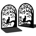 2 Pcs Metal Bookends, Unique Cat Book Ends for Shelves Sturdy Book Organizers and Decorative Books Accessories for Home Office and Library - style: Cat Tree