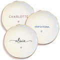 Personalized Ring Dish with Name, Custom Jewelry Tray Gift for Women, Bridesmaids, Mom, Grandma, or Best Friends (1-Name)