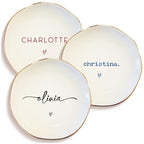 Personalized Ring Dish with Name, Custom Jewelry Tray Gift for Women, Bridesmaids, Mom, Grandma, or Best Friends (1-Name)