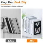 Aertiavty Butterfly Bookends 2 Pcs, Large Heavy Duty Metal Bookends for Shelves, Non-Skid Book Ends Decorative for Heavy Books, Book Holder for Home Office, Morden Book Stopper 7.9"x 4" x 5", 1 Pair - style: Butterfly Style