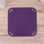 siduater Valet Tray Desktop Storage Organizer – Vegan Leather Catchall Tray Bedside Vanity Tray Nightstand Caddy Holder for Remote Controller, Watch, Keys, Phone, Wallet, Coin, Jewelry, Purple - color: Purple
