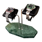 LYS&LYX Watch stand watch display stand watch holder watch Handcrafted watch holder (2-green/sliver/black) - color: green/silver/black