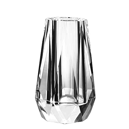 kitCom Flower Vase, Modern Mini Crystal Vase, Lead-Free Flower Vase, European Crafted for Table, Home Decoration, Wedding or Luxury Gifts, 2.4 x 2.4 x 4 Inches - size: 2.4×2.4×4 Inches