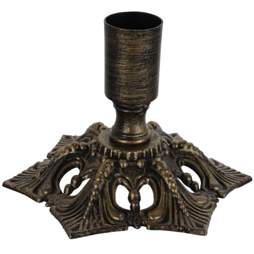 PRETYZOOM European Style Vintage Pillar Candle Holder Elegant Desktop Adornment for Weddings Parties and Home Decor Fits Pillar and Flameless Candles