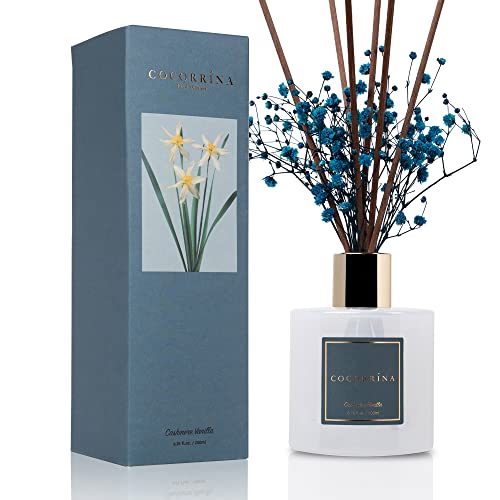 COCORRÍNA Reed Diffuser - Cashmere Vanilla 6.7 fl oz Reed Diffuser for Bedroom Bathroom Home Décor - size: 6.7 Ounce/1pack