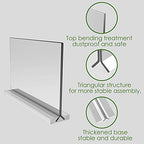 newnewshow Acrylic Sign Holder 11x8.5 Inch 3 Pack Horizontal T Shape Double-Sided Desktop Display Holder. (Optional 8.5x11 8.5x5.5 5x7 Horizontal and Vertical) - size: 11x8.5 3pack