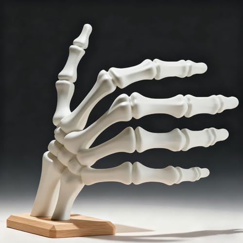The Skeleton Hand Bookstop, Skeleton Hands for Shelf Decor, Decorative Bookends for Shelves, Skeleton Bones for Book Stopper, Bookends Skeletons for Halloween (White, 1pcs) - size: 1pcs