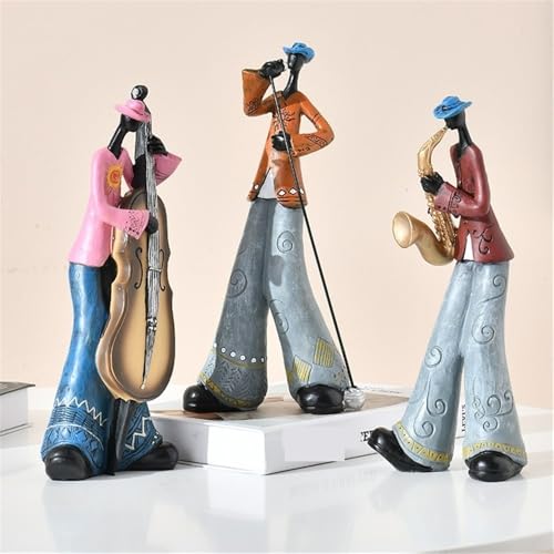 Statue Decorations Creative Retro Band Art Ornaments Music Characters Living Room Bookshelf Wine Cabinet Light Luxury Decorations Home Decor Object