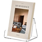 HeZone Acrylic Brochure Holder 5x6 Inch,Clear Pamphlet Holder Display Stand for Trifold 4&5&6 Inch Flyers,Pamphlets,Booklets,Menu,Leaflets for Office,Home,Store,1 Pack,A5