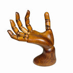 Mannequin,Hand Model,Hand Mannequin for Nails,Drawing,Wooden Hand,Antique Finish Wood Hand,Hand Model for Drawing,Female Hand of Right with Antique Finish. - color: Female_right 7.5 in With Antique Finish