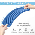 EG-SIPRO Silicone Sponge Holder, Kitchen Sink Organizer Tray, Sponge Caddy Dish Soap Holder, Scrubber, Soap Dispenser, Scouring Pad - color: E-bu, size: 9.3x3.6inch