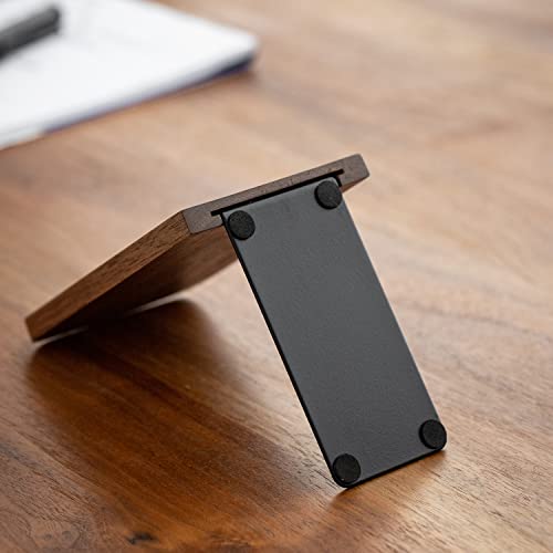 Muso Wood Book Ends for Shelves, Non-Slip Bookends, Heavy Duty Wooden Bookend Support for Books and Movies (Walnut 1 Pair) - color: Walnut-1 Pair
