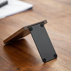 Muso Wood Book Ends for Shelves, Non-Slip Bookends, Heavy Duty Wooden Bookend Support for Books and Movies (Walnut 2 Pairs) - color: Walnut-2 Pairs