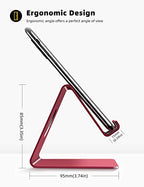 Lamicall Cell Phone Stand, Phone Dock : Cradle, Holder, Stand, Compatible with Phone 12 Mini 11 Pro Xs Xs Max Xr X 8 7 6 6s Plus 5 5s 5c All Android Smartphone Charging, Accessories Desk - Red - color: d-red