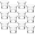 Glass Votive Candle Holders,Glass Tealight Candle Holder,Tea Light Candle Holder Glass Tea Lights Holders,Clear Glass Tea Light Holders,Tealight Holder for Wedding,Party,Home Decor,Set of 12