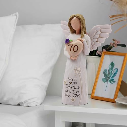70th Birthday Gifts for Women, Meaningful 70th Birthday Gifts, Sculpted Hand-Painted Figurine - style: 70th Birthday Gifts
