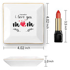 Gifts for Mom from Daughter Birthday Gift for Women Mothers Day Gifts Fun Presents Moms Grandma Sister in Law Best Jewelry Dish Unique Trinket Tray Ring Holder, Remember I Love You Mom - color: MOM