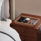 ProCase Wooden Valet Tray for Men, Wood Catch-All EDC Organizer, Nightstand, Entryway Bedside Dump Holder, for Wallets, Keys, Watches, Phones, Loose Change, Trinkets -LightBrown - color: Light Brown