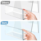 Aredpoook 6 Pack Acrylic Book Stand, Clear Easel Stand for Display, Book Display Holder, Display Stand for Album, CD, Magazine, Postcard, Picture, Plate, Artworks, Phone, Tablet