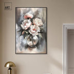 Art Remedy Glass Vase Flowers Canvas Luxury Floral Art, Black Frame, 30" x 45" - color: Black Frame, size: 46"L x 31"W