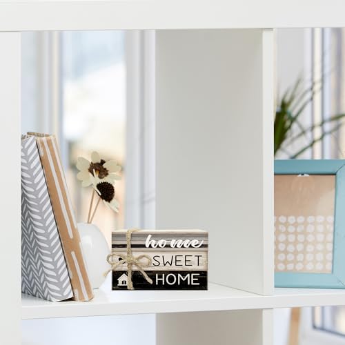 Mini Decorative Books For Home Decor, Small Wood Book Stack For Table Decor, Home Sweet Home decoration Books For Living Room Bookshelf, Farmhouse Stacked Books decoration（L55) - color: Home Sweet Home 10