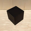 14" x 14" x 14" Matte Black Display Cube Square Pedestal Stand Riser Column Pillar Table Centerpiece