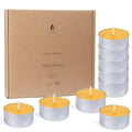 50-Pack Pure Beeswax Tealight Candles in Aluminum Cups - 4-5 Hour Burn Time, Lead-Free Cotton Wick, Natural Unscented Candles - color: Raw