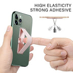 Phone Strap, CISID 4 Pcs Phone Finger Holder Back of Phone Grip with Stand Suitable for iPhone Samsung and Most Smartphones(Black Black Silver Rose Gold 4PCS) - color: Black,Black,Silver,Rose Gold