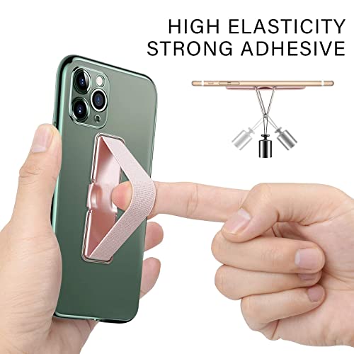 Cell Phone Holder for Hand, CISID Phone Finger Holder Loop Strap Grip with Stand for Phone Suitable for iPhone Samsung and Most Smartphones(Black Black Black Black 4PCS) - color: Black,Black,Black,Black,