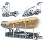 Compact Under Desk Cable Tray Organizer – Wire Management Set, White (2-Pack, 12") - color: White, size: 12in (2-Pack)