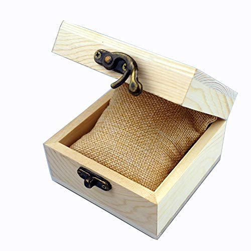 2Pcs/PACK Unfinished Wood Box Gift Wooden Box for your Gift Jewelry Watch (Wooden Box-2PCS/PACK) - color: Wooden Box-2PCS/PACK