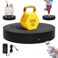 Super Heavy Duty Remote-Controlled Motorized Turntable,Motorized Rotating Display Stand,Speed-Adjustable Rotating Platform,Human 3D Scan Electric Turntable for Scan,Showcase(19.7in/Black) - size: 19.7inch/Black/700Lbs Load