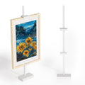 Adjustable Tabletop Picture Frame Stand - Up to 29" Height, Frame Holder Stand Table Easels for Display, Metal Standing Easel Display Stand for Picture Frames, Artwork, Canvas (White) - color: White