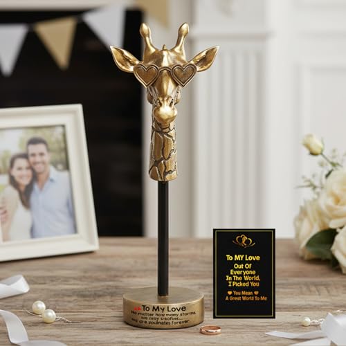 Birthday Gifts for Boyfriend Girlfriend, To My Love Handmade Emotional Exquisite Giraffe, Funny Cute Anniversary Present for Him, Romantic I Love You Gifts for Husband Wife Couple - style: To My Love