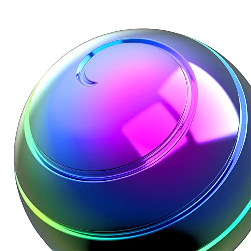 Kinetic Spinning Desk Toy Ball, 1.54'' Fidget Toys Ball for Adults Anxiety ADHD, Optical Illusion Toys for Christmas Birthday (39MM, Rainbow) - color: Rainbow