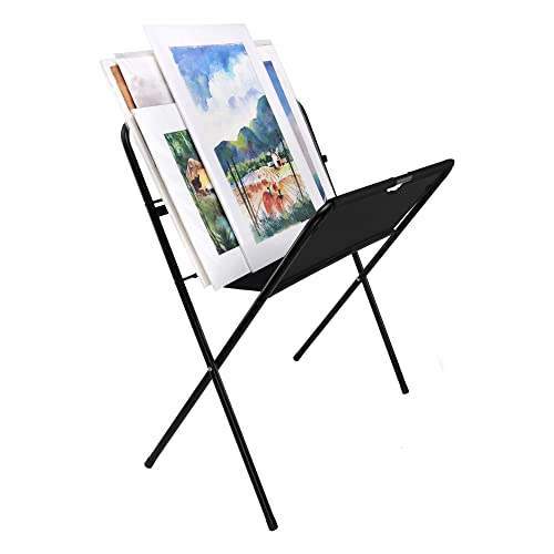 Creative Mark Folding Canvas Jumbo Print Rack - Artist Gallery Portable Display Rack for Posters, Artwork, Prints, Canvas, Panels, Galleries, Studios & Storage - size: Jumbo