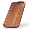 Small Wooden Platters Rectangle Mini Charcuterie Boards Acacia Wood Serving Trays Home Decor Cheese Board Cake Appetizer Plates Kitchen Charcuterie Platter for Food Dish Dessert Snack Tray - size: 10" x 5.5" x 0.6"