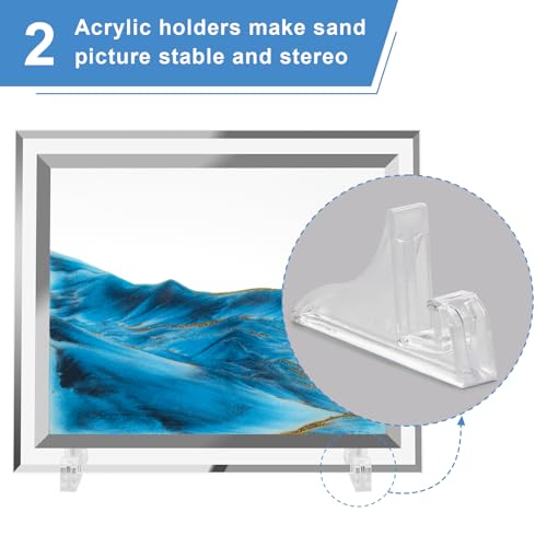 Coitak Moving Sand Art Picture, Dynamic Sand Picture, Desktop Sand Art for Home Decor and Office (12x10inch) - size: 12x10inch