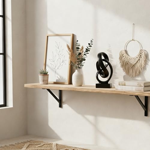 Black Knot Decor for Coffee Table Book,Abstract Art Mid Century Modern Decor for Bookshelf Entryway TV Stand,Minimalist Knot Sculpture for Home Living Room,Centerpiece Table Decorations (Black) - color: Black