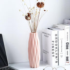HEALLILY Nordic Style Vase 8.26In Modern Creative Simplicity Flower Container Desktop Decoration for Home Living Room Bedroom Wedding Centerpiece