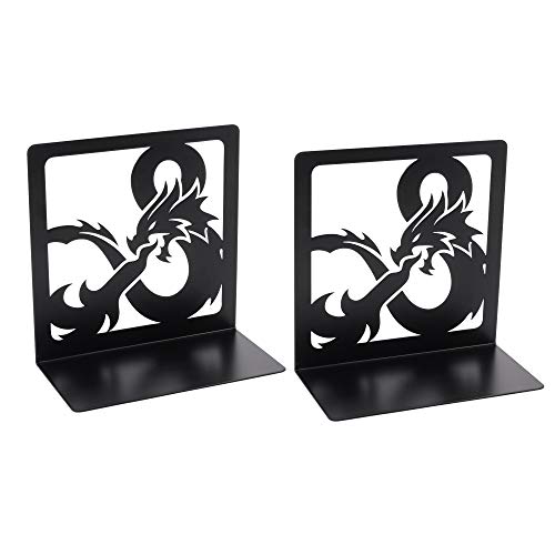 Book Ends, Bookends, Book Ends for Shelves, 1 Pair Non Skid Metal Book Divider Decorative Holder, Abstract Art Desgin Book Stopper Supports for Office, Home (1pair E) - color: 1pair E