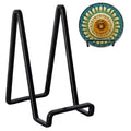 3 Pack 6 inch Metal Plate Stands for Display, Plate Holder Pictures Frame Easel Display Stand, Tabletop Picture Stand, Iron Easels for Display Photo Frames, Plates, Vinyl Record，Book, Plaque, Sign