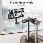 OMOTON TP02 360°Rotating for MagSafe Tripod, Adjustable Aluminum Magnetic Phone Tripod for iPhone 17/16/15/14 Pro Max Air, Foldable Cell Phone Stand Fits Vlog, Gym, Travel Essentials Accessories - color: 1-Black
