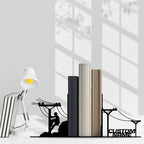 Craftnameisgn Custom Lineman Metal Bookends, Lineman Book Ends Metal Art for Home Office, Book Stopper for Heavy Books, House Warming Gifts New Home, House Warming Gifts new Home - color: 05 Lineman-bookends