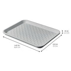 iDesign Waterproof Under Sink Tray for Kitchen, Bathroom, or Laundry Room - Set of 2 - Gray - color: Gray