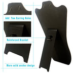 14 Inch Tall Black Velvet Necklace & Earing Display Stands for selling, Foldable Jewelry Display Stands for Shows.(set of 6)