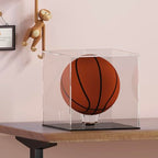 Acrylic Ball Holder 3-Pack, Small Size for Baseball, Softball & Golf Ball; Medium & Large Size for Basketball, Soccer, Volleyball; Horizontal Size for Rugby and Football - style: Large - 4.7 x 2.6 inch