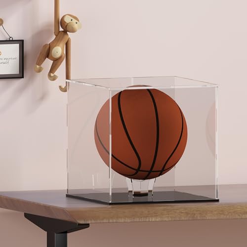 Acrylic Ball Holder 3-Pack, Small Size for Baseball, Softball & Golf Ball; Medium & Large Size for Basketball, Soccer, Volleyball; Horizontal Size for Rugby and Football - style: Large - 4.7 x 2.6 inch