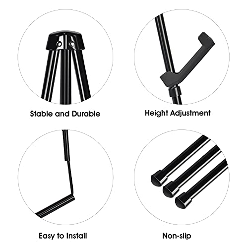 Portable Art Easel Stand 63 Inches - Black Picture Stands for Display w/Bag - Tabletop Art Easel Stand for Sign, Wedding Signs, Poster Stand, Painting Canvas Stand - Metal Tripod, Easels for Display - style: 63 Inch Anthracite Black (1 Pack)